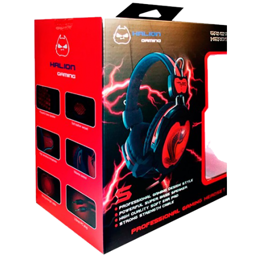 HEADSET GAMER HALION COBRA S4 ROJO