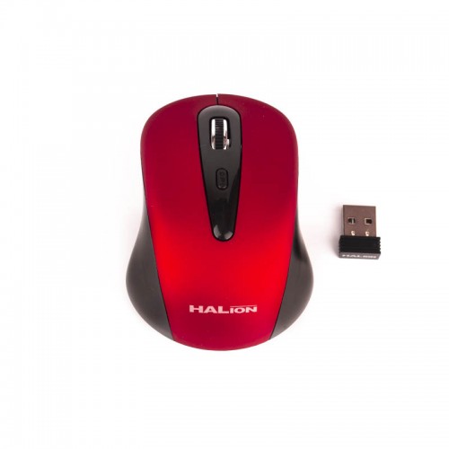 Mouse Inalámbrico Halion Rexon HA-2118 Wireless USB Rojo