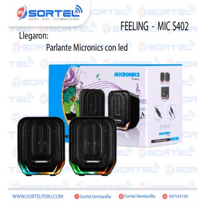 PARALANTE MICRONICS FEELING - MIC S405 RGB PARA PC