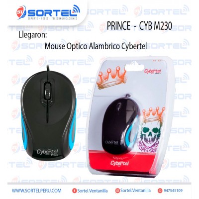 MOUSE OPTICO CYBERTEL PRINCE - CYB M230