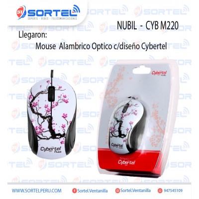 MOUSE OPTICO CYBERTEL NUBIL - CYB M220