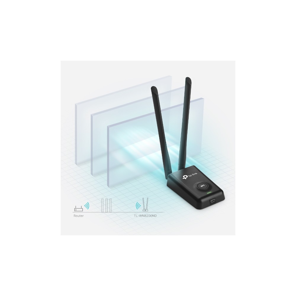 ADAPTADOR TP-LINK TL-WN8200ND USB INALÁMBRICO DE ALTA POTENCIA 300MBPS ADAPTADOR TP-LINK TL-WN8200ND USB INALÁMBRICO DE ALTA POTENCIA 300MBPS