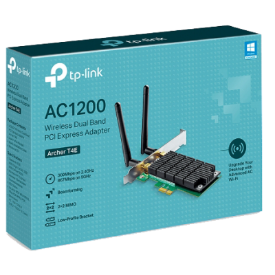 Tarjeta Red 2 Antenas AC1200 Wireless Dual Band PCI Express Adapter TP-LINK Archer T4E