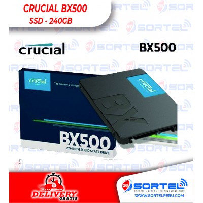 CRUCIAL BX500 SSD 240GB SATA 6Gb/s, 2.5", 7mm.