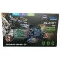 COMBO GAMER HALION 5 EN 1 RACER HA-830C TECLADO + MOUSE + AUDIFONO + PARLANTES + PAD MOUSE