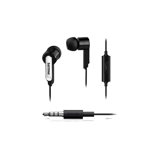 AUDIFONO PHILIPS IN-EAR SHE1405BK CON MICROFONO 3.5MM BLACK