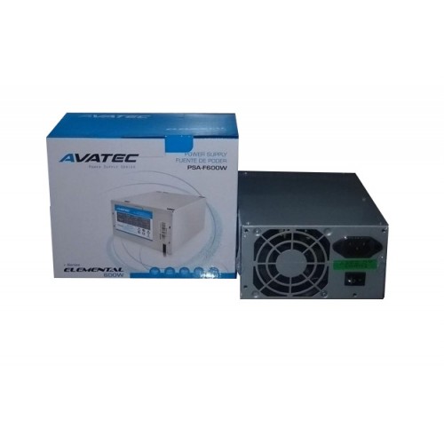 FUENTE DE PODER AVATEC ATX 600W PSA-F600W ELEMENTAL