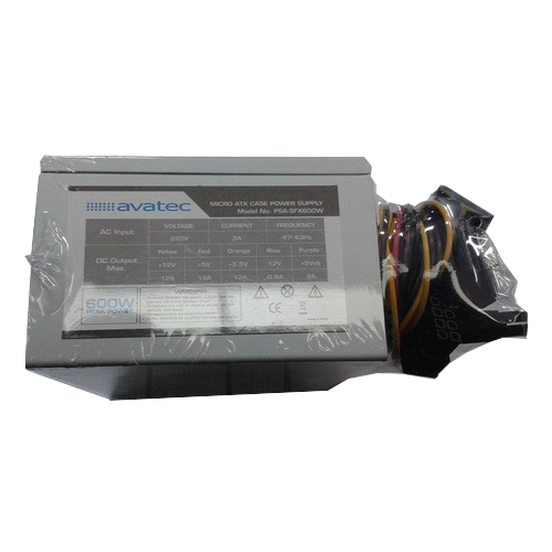 FUENTE DE PODER AVATEC ATX 600W PSA-F600W ELEMENTAL