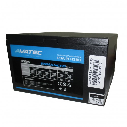 FUENTE DE PODER REAL AVATEC ATX PSA-PFH350W ELEMENTAL