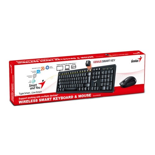 Kit Teclado + Mouse Genius Inalámbrico KM-8200 en Ventanilla