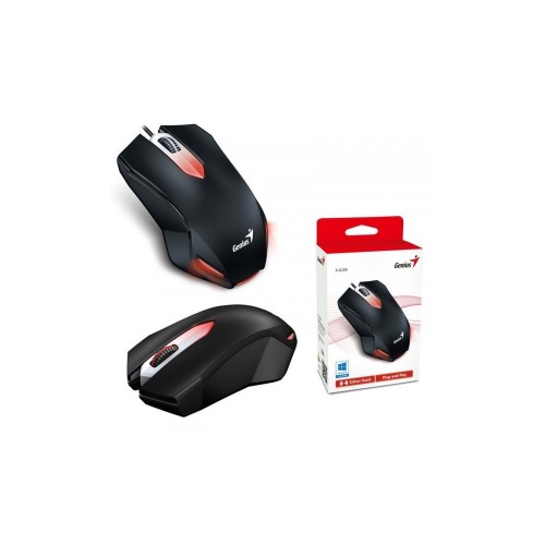 MOUSE GAMER GENIUS RED X-G200 AMBIDIESTRO/DPI1000/USB