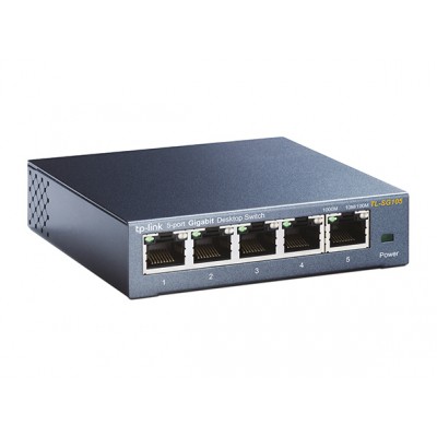 Switch Gigabit TP-Link TL-SG105E 5 puertos a 10/100/1000 Mbps