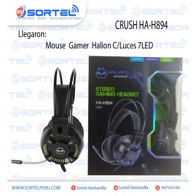 AUDIFONO GAMER HALION CRASH HA-H894 RGB