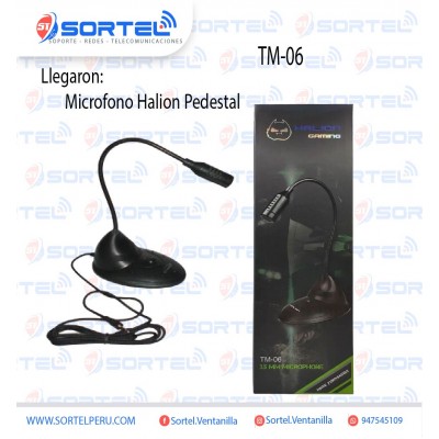 MICROFONO PEDESTAL HALION TM-06  PARA COMPUTADORA HALION TM-06