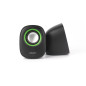 PARLANTE USB 2.0 HALION HA-S15 NG/VERDE/NARANJA/VERDE PARLANTE USB 2.0 HALION HA-S15 NG/VERDE/NARANJA/VERDE