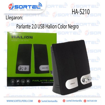 PARLANTE USB 2.0 HALION HA-S210 PARA PC