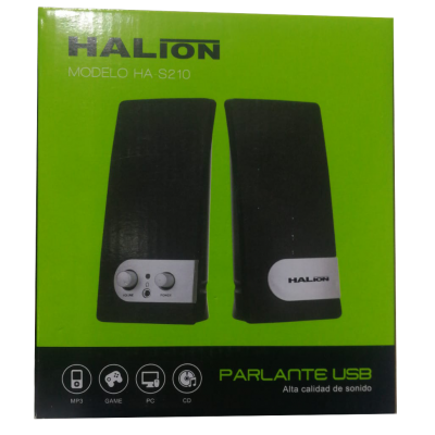PARLANTE USB 2.0 HALION HA-S210 PARA PC