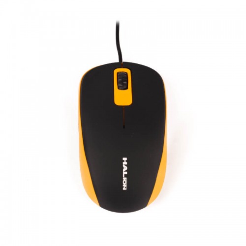 MOUSE HALION RUSSO HA-M818 USB NG-VERDE/CELESTE/NARANJA