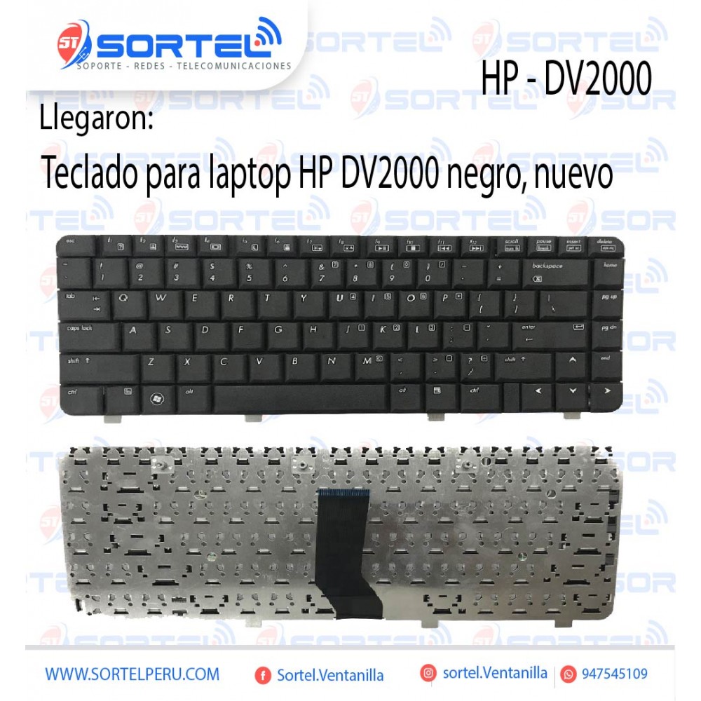 Teclado SP/español para Laptop HP DV2000 V3000, negro, nuevo