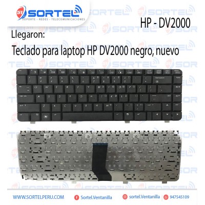 TECLADO SP/ESPAÑOL PARA LAPTOP HP DV2000 V3000, NEGRO