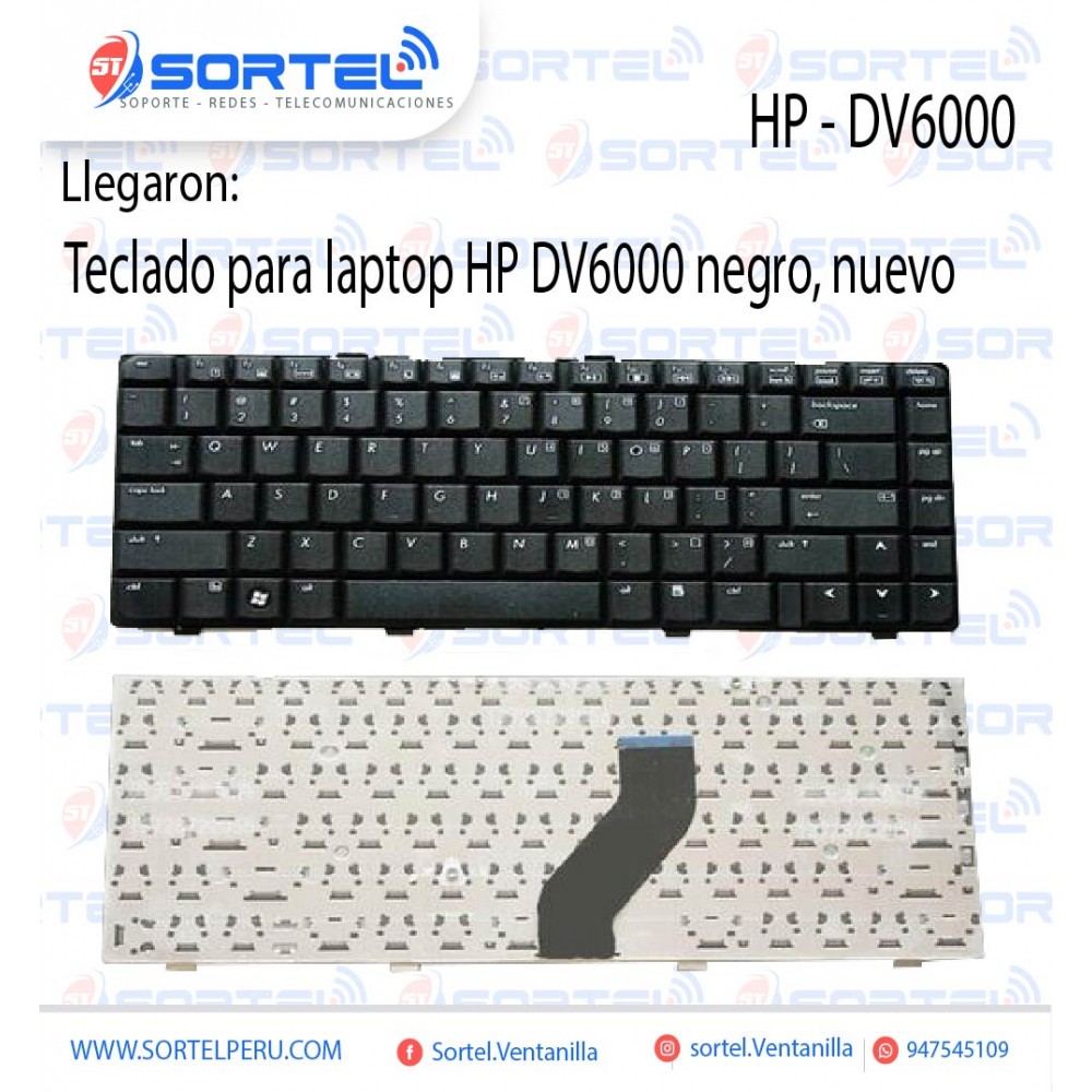 TECLADO PARA LAPTOP HP DV6000 EN ESPAÑOL