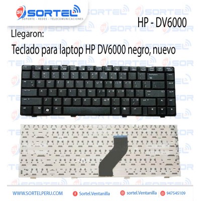 TECLADO PARA LAPTOP HP DV6000 EN ESPAÑOL