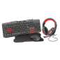 COMBO TRUST 4 EN 1 ZIVA TR6531AC TECLADO + AUDIFONO + MOUSE + PAD MUSE