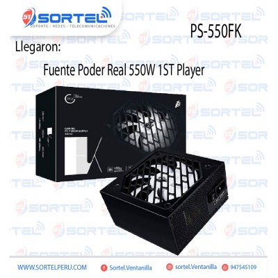 FUENTE DE PODER REAL 1STPLAYER P3-550FK 550W