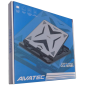 COOLER DE ENFRIADO NATURAL  AVATEC CCL-1070BS BASE DE ALUMINIO GRADUABLE PARA LAPTOP Y SOPORTE DE CELULAR