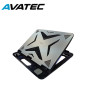 COOLER DE ENFRIADO NATURAL  AVATEC CCL-1070BS BASE DE ALUMINIO GRADUABLE PARA LAPTOP Y SOPORTE DE CELULAR