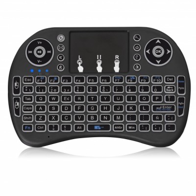 MINI TECLADO PARA SMARTV  CYBERTEL PIXEL - CYB K236 RGB  INALAMBRICO CON PANEL TACTIL