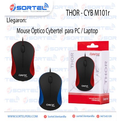 MOUSE OPTICO CYBERTEL THOR - CYB M101B / CYB M101R/ CYB M101P