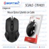 MOUSE OPTICO CYBERTEL SCUALO CYB M201 PARA PC