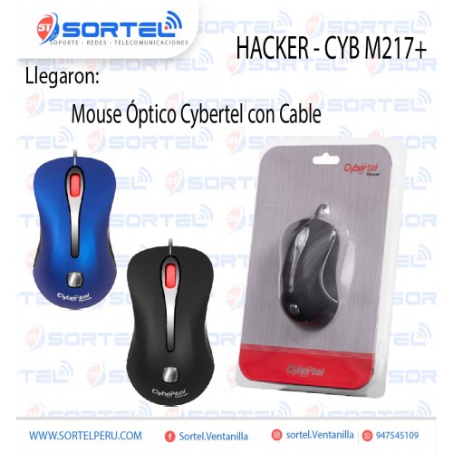 MOUSE OPTICO CYBERTEL HACKER - CYB M217+ PARA PC