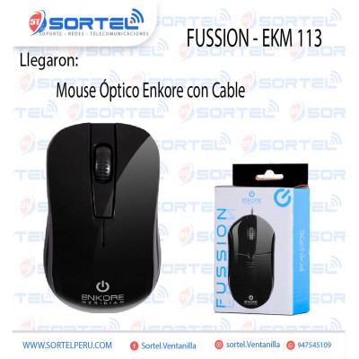 MOUSE OPTICO ALAMBRICO ENKORE FUSSION EKM 113