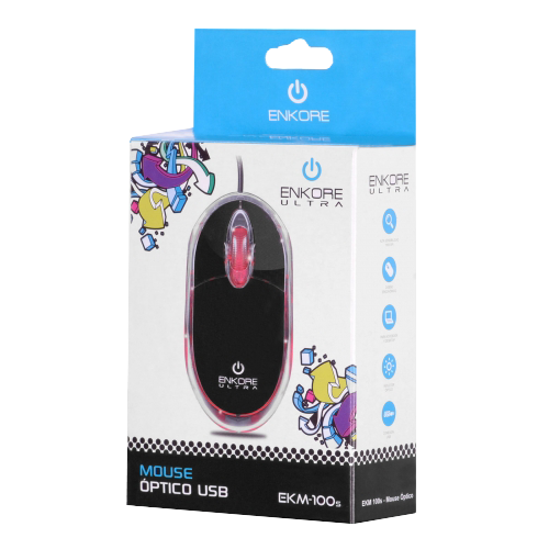 MOUSE OPTICO ENKORE ULTRA - EKM 100s / EKM 100v / EKM 100K
