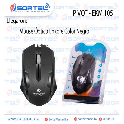 MOUSE OPTICO ENKORE PIVOT - EKM 105