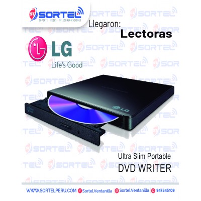 Lectora DVD Multigrabador USB LG Ultra Slim portable