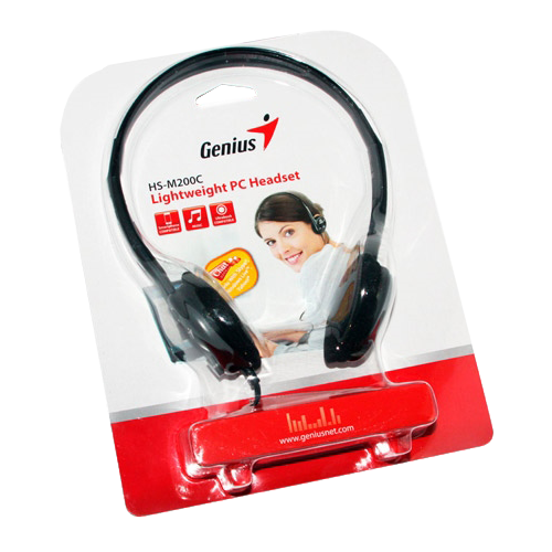 AUDIFONO C/MICROF. GENIUS HS-M200C P/NOTEBOOK BLACK (PN 31710151103)