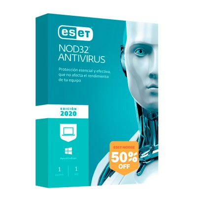Software Eset Nod32 Antivirus, Digital Edición 2023, para 1PC