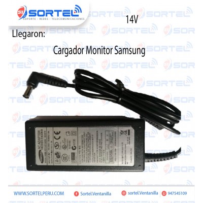 CARGADOR DE MONITOR SAMSUNG O LG 19V 2.1A