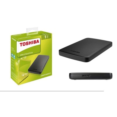 DISCO DURO EXTERNO TOSHIBA CANVIO BASICS, 1 TB, USB 3.0, 2.5", NEGRO.
