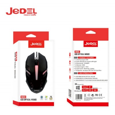 MOUSE OPTICO ALAMBRICO GAMER JEDEL M66 RGB