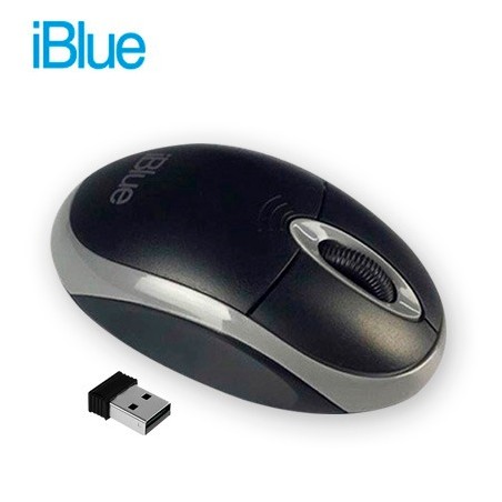 MOUSE INALAMBRICO IBLUE  IB-MW100-BG BLACK/GREY