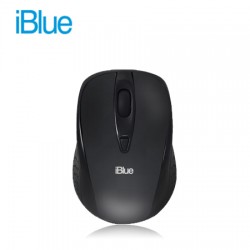 MOUSE IBLUE OPTICAL WIRELESS SOLID USB XMK-252 BLACK (PN XMK-252-BK)