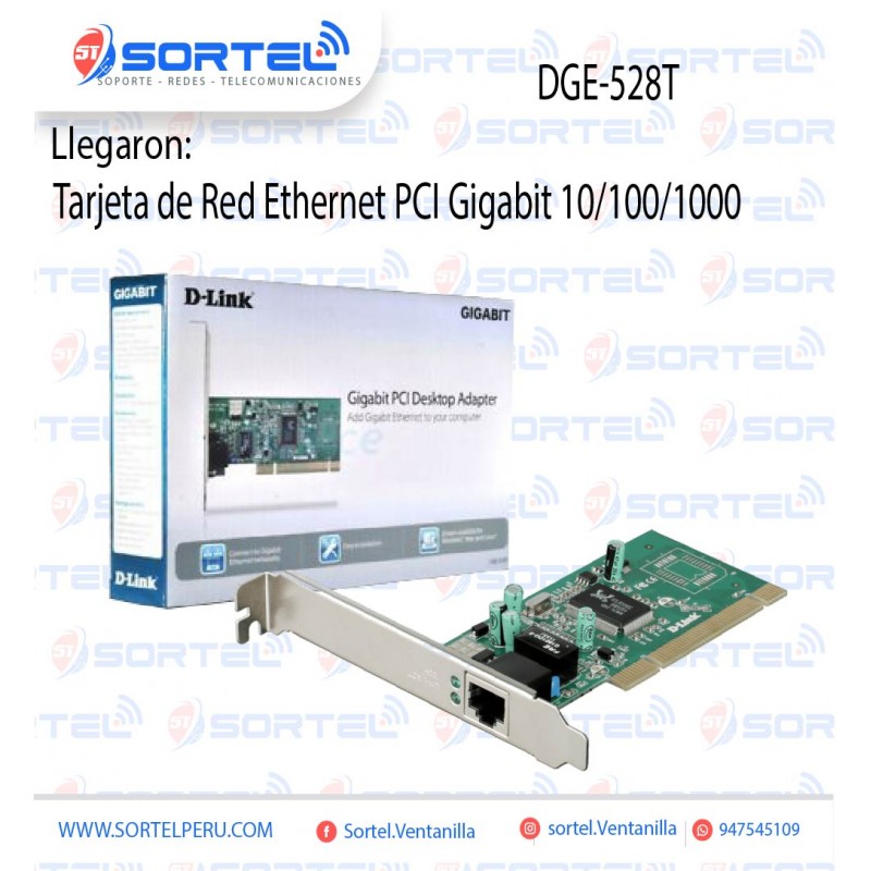 TARJETA DE RED D-LINK DGE-528T ETHERNET PCI GIGABIT