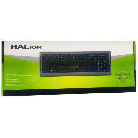 TECLADO MULTIMEDIA HALION HA-K166