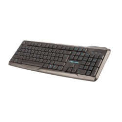 TECLADO ESTANDAR CON LETRAS AZULES HALION HA-K608 USB