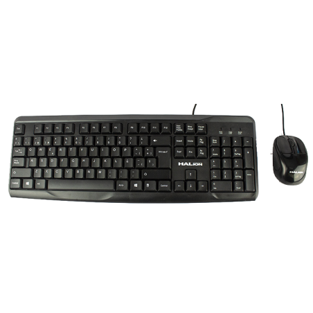 KIT TECLADO MOUSE HALION HA-K429C  USB
