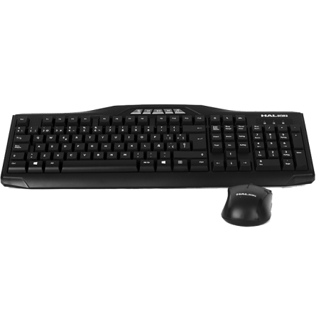KIT TECLADO + MOUSE HALION HA-K230C MULTIMEDIA USB NEGRO